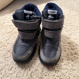 Naturino Toddler Gray/Blue Boots